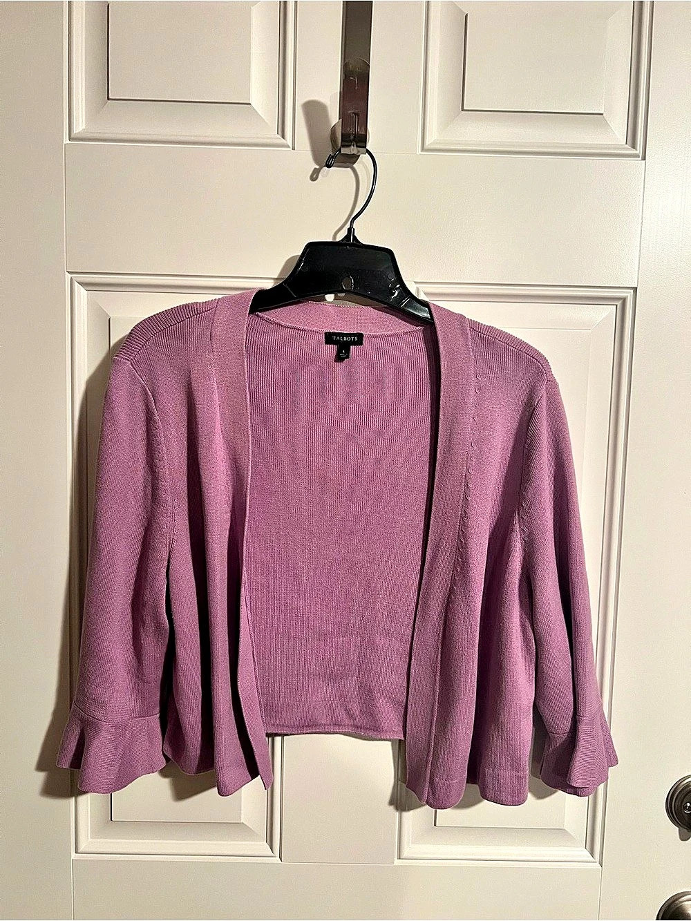 Talbots Open Front Cardigan in Pink Like New